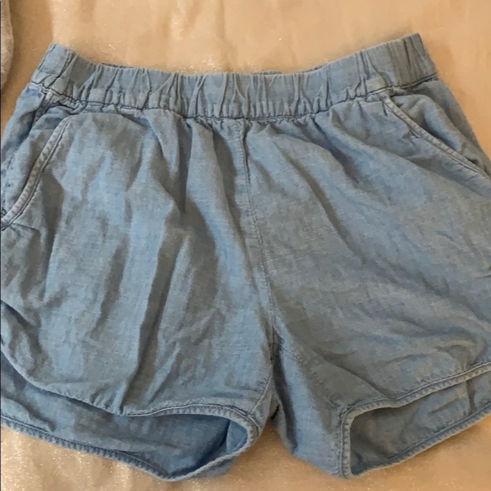 chambray shorts